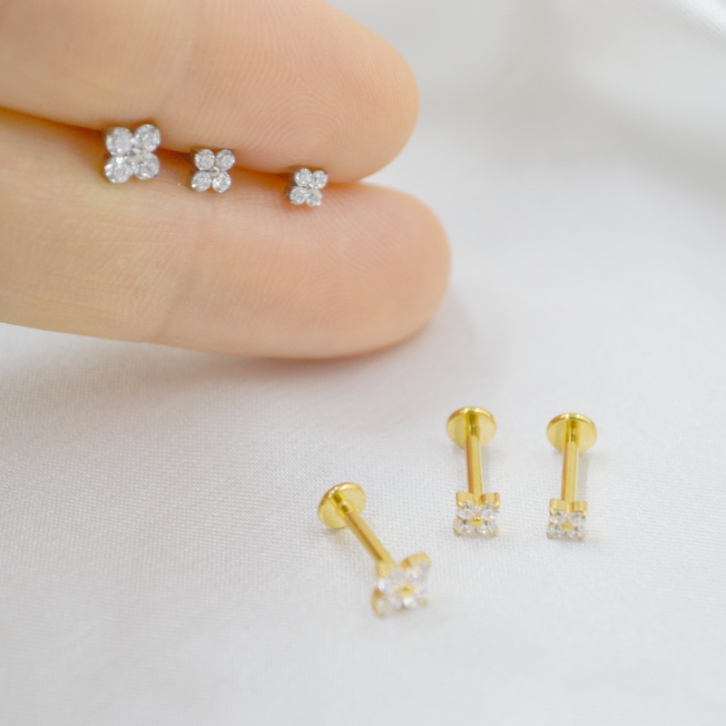 10 Buah Perhiasan Tubuh 16G X  - Rook Curved Barbell ulasan dan harga