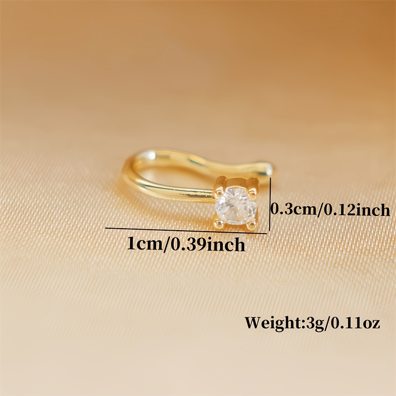 Cincin Hidung Bulat Zirkon Tan - Body Jewelry Materials ulasan dan harga