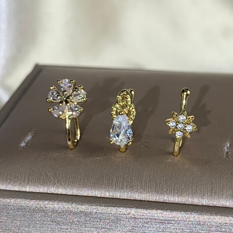 Set klip hidung 3 buah gaya Pr - Body Jewelry Materials ulasan dan harga