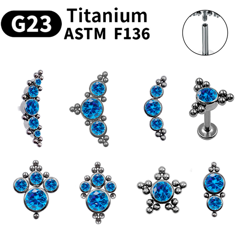 Anting-anting tusuk titanium G - Body Jewelry Labret ulasan dan harga