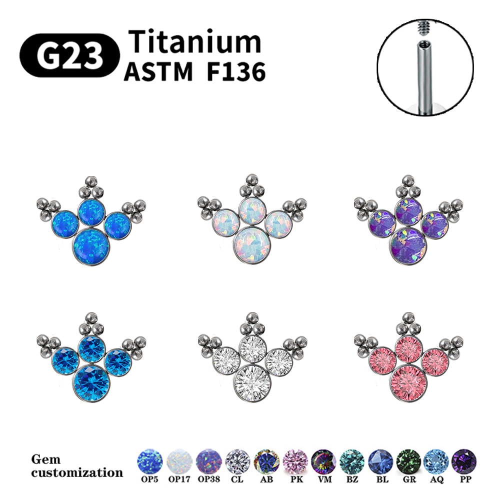 Anting-anting tusuk titanium G - Body Jewelry Labret ulasan dan harga
