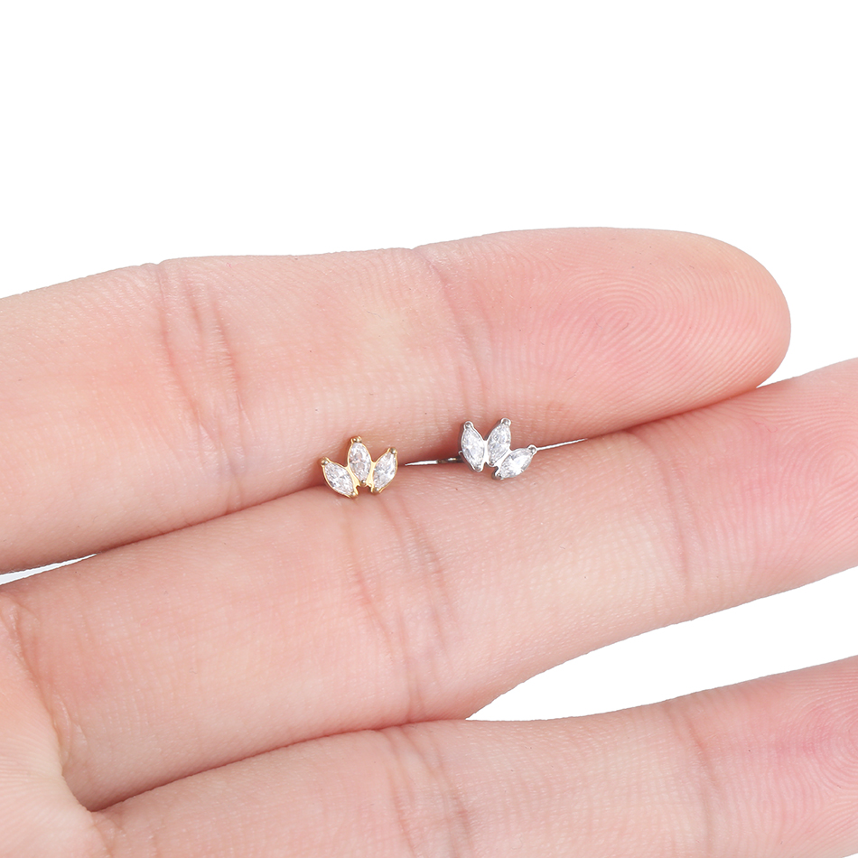 1 buah kancing bibir Titanium  - Body Jewelry Labret ulasan dan harga