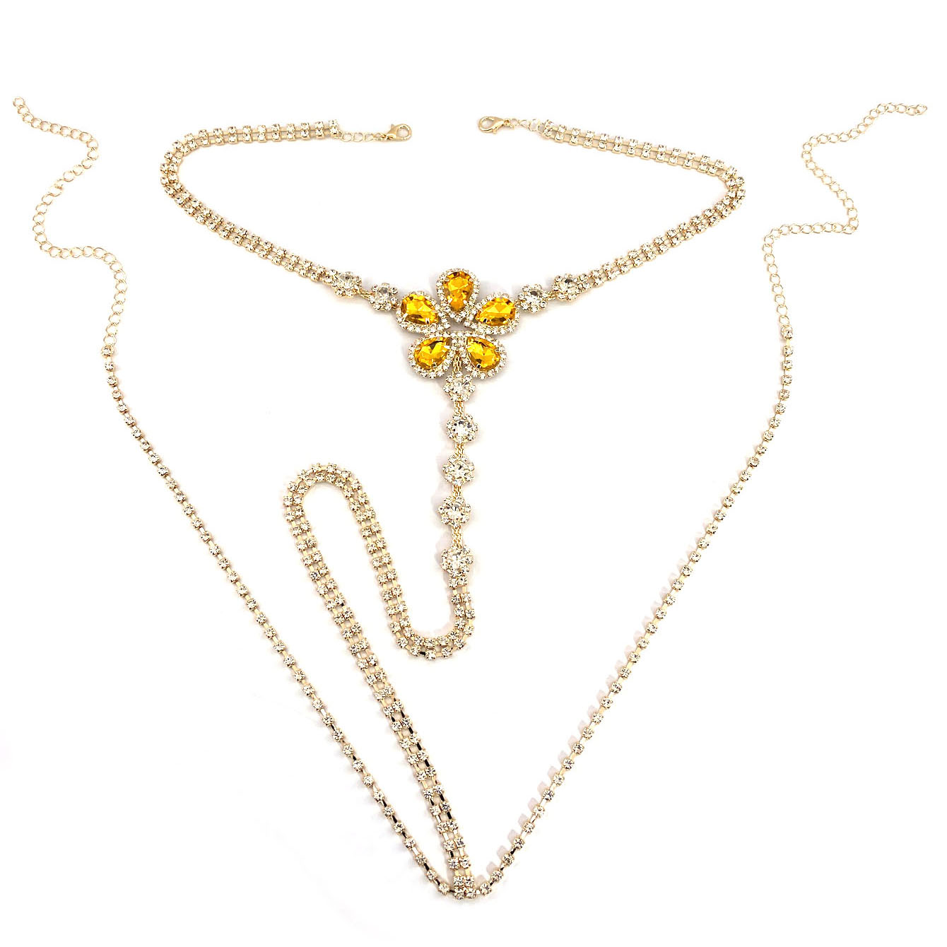 1 buah Set Thong berlian imita - Body Jewelry Chains ulasan dan harga