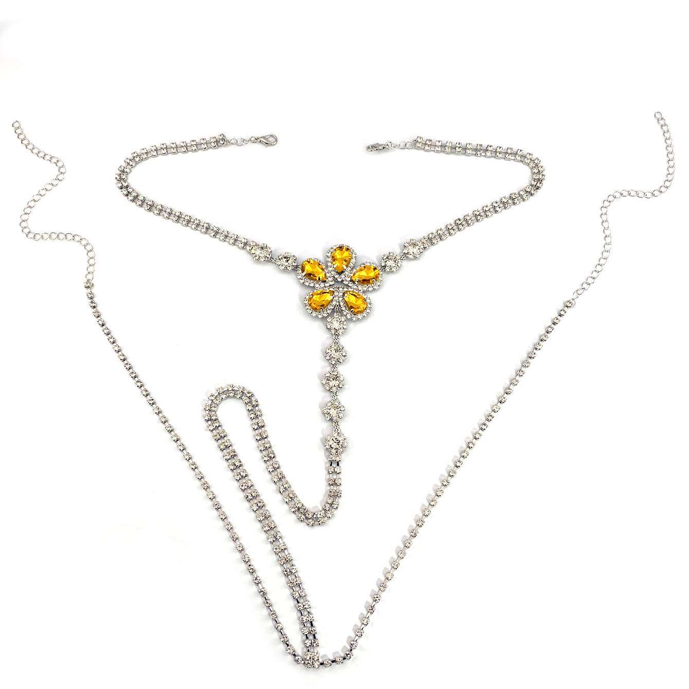 1 buah Set Thong berlian imita - Body Jewelry Chains ulasan dan harga