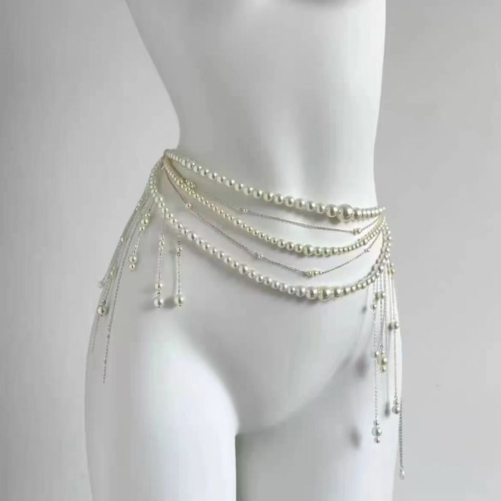 Rantai Pinggang Mutiara Elegan - Body Jewelry Waist Chains ulasan dan harga