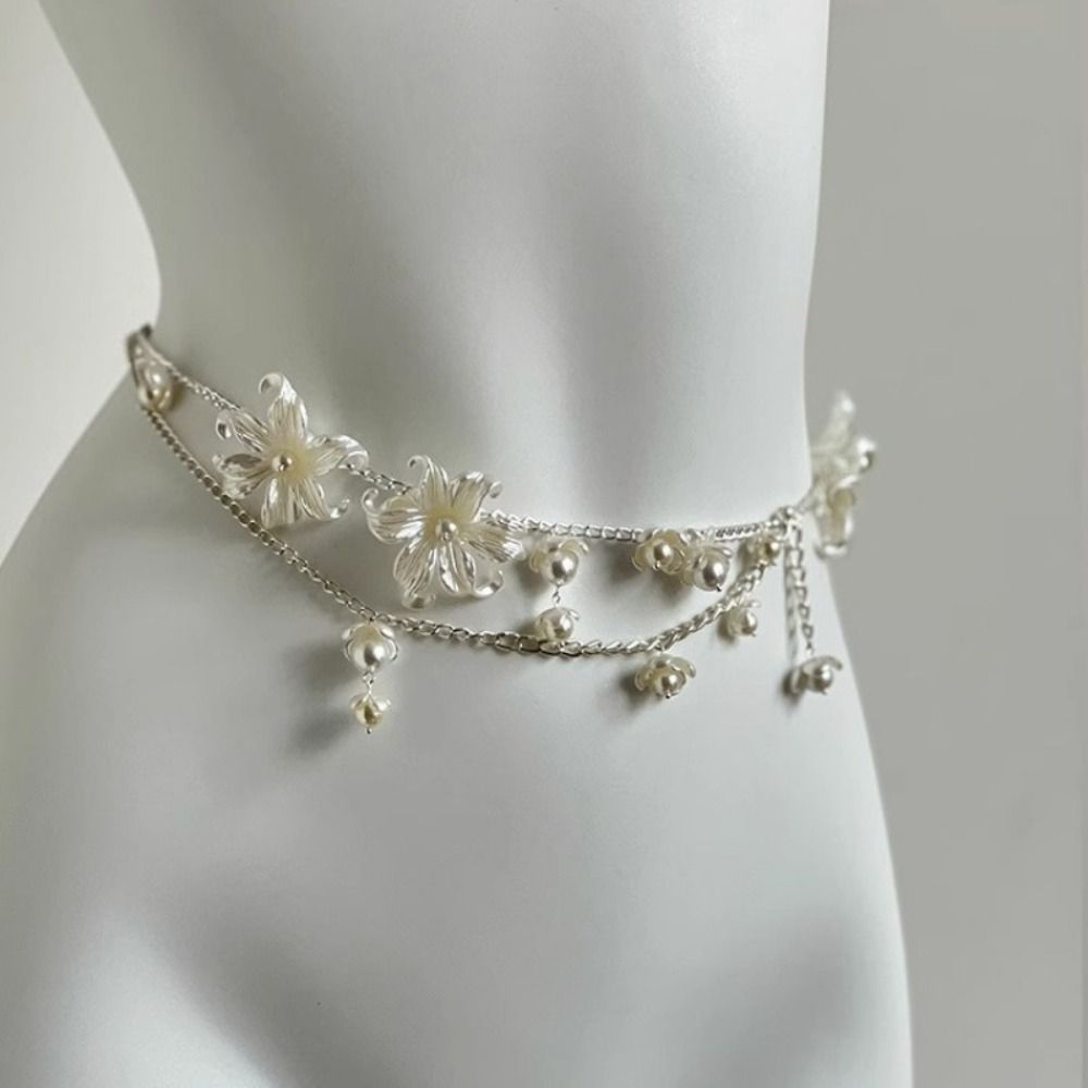 Rantai Pinggang Mutiara Elegan - Body Jewelry Waist Chains ulasan dan harga