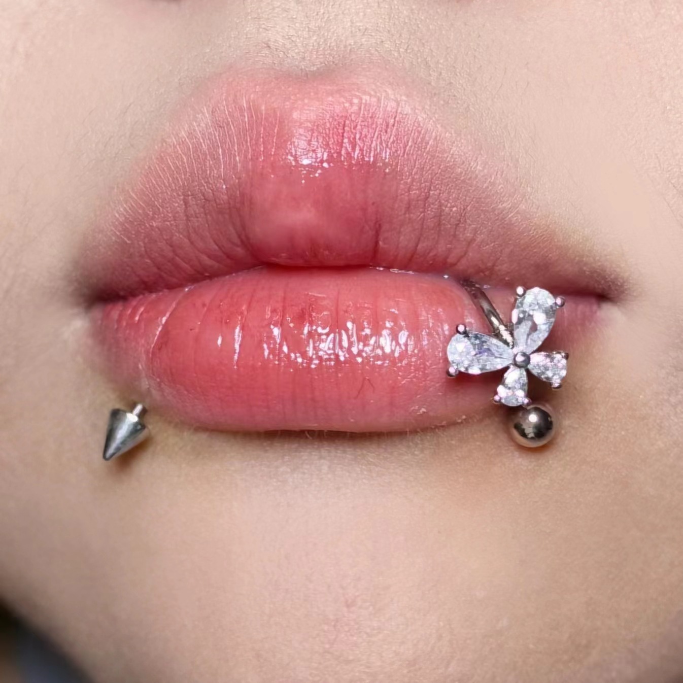 Anting-anting kupu-kupu titani - Body Jewelry Labret ulasan dan harga