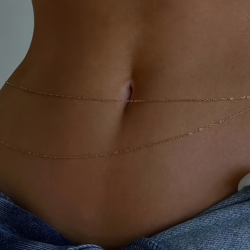 Sabuk rantai pinggang logam em - Body Jewelry Waist Chains ulasan dan harga