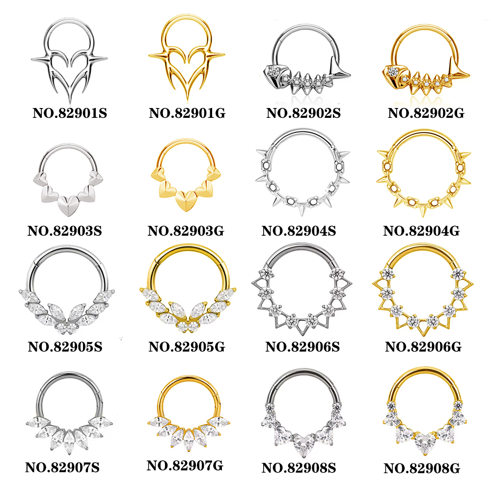 1PCS Anting Titanium G23 Model - Rook Curved Barbell ulasan dan harga