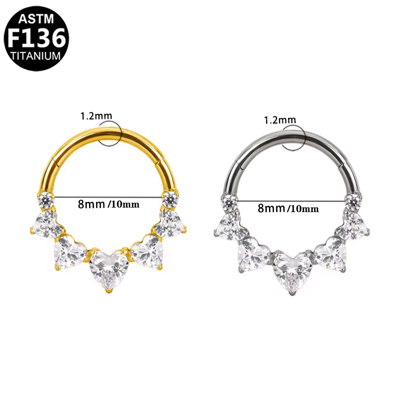 1PCS Anting Titanium G23 Model - Rook Curved Barbell ulasan dan harga
