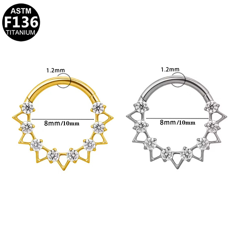 1PCS Anting Titanium G23 Model - Rook Curved Barbell ulasan dan harga